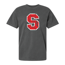 Load image into Gallery viewer, Distressed S Tee/Crewneck