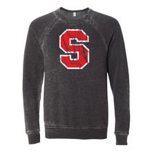 Load image into Gallery viewer, Distressed S Tee/Crewneck