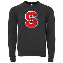 Load image into Gallery viewer, Distressed S Tee/Crewneck