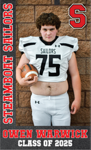 Load image into Gallery viewer, &#39;25 Football Senior Banner
