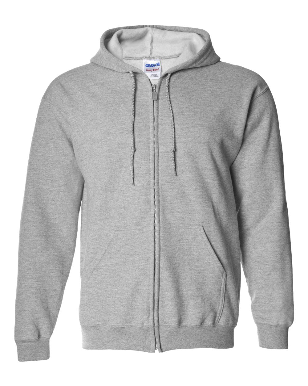 Gildan - Heavy Blend™ Full-Zip Hooded Sweatshirt - 18600 - Sport Grey