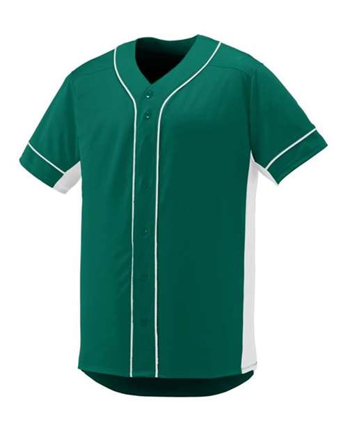 Augusta Sportswear - Slugger Jersey - 1660 - Dark Green/White - SMALL