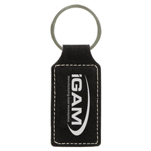 Load image into Gallery viewer, Leatherette Rectangle Keychain
