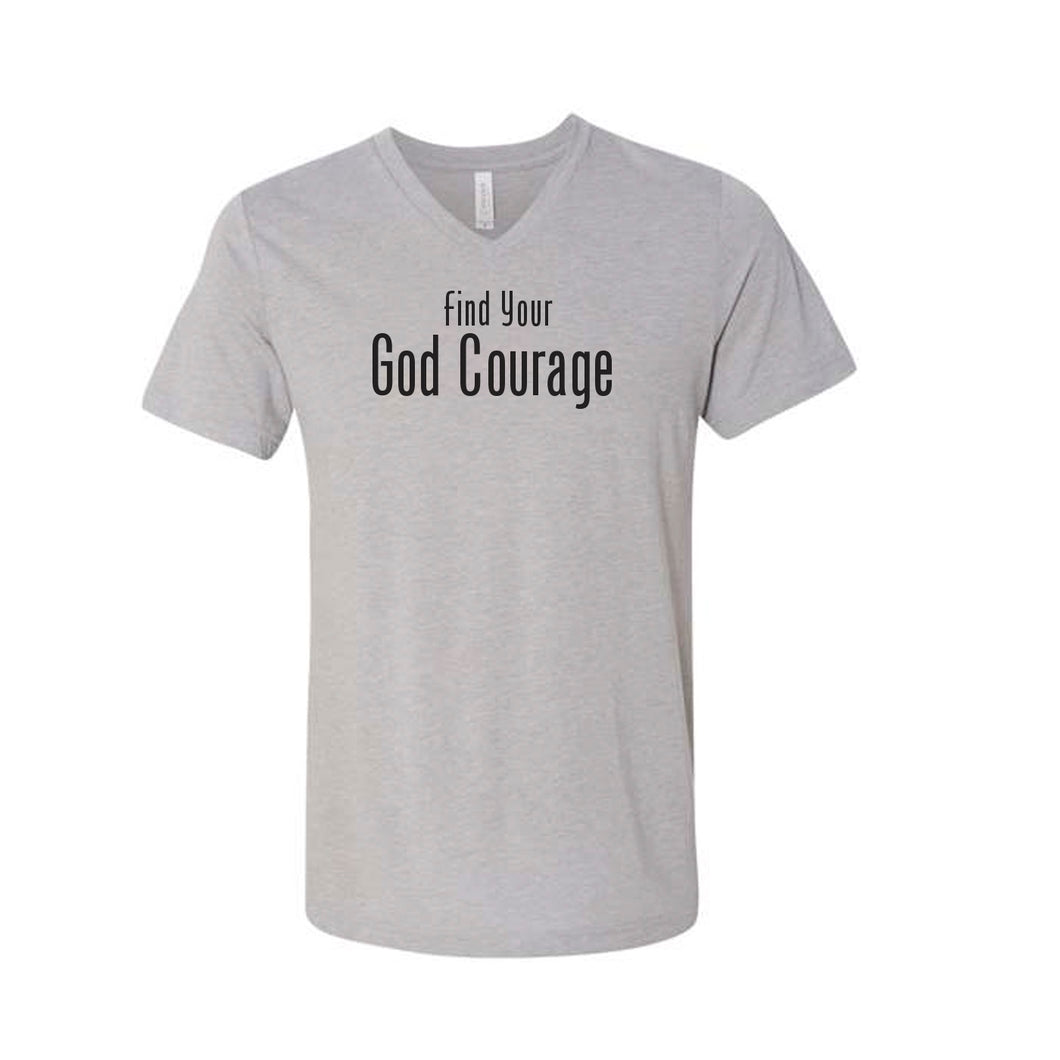God Courage Womens Relax Jersey V-Neck
